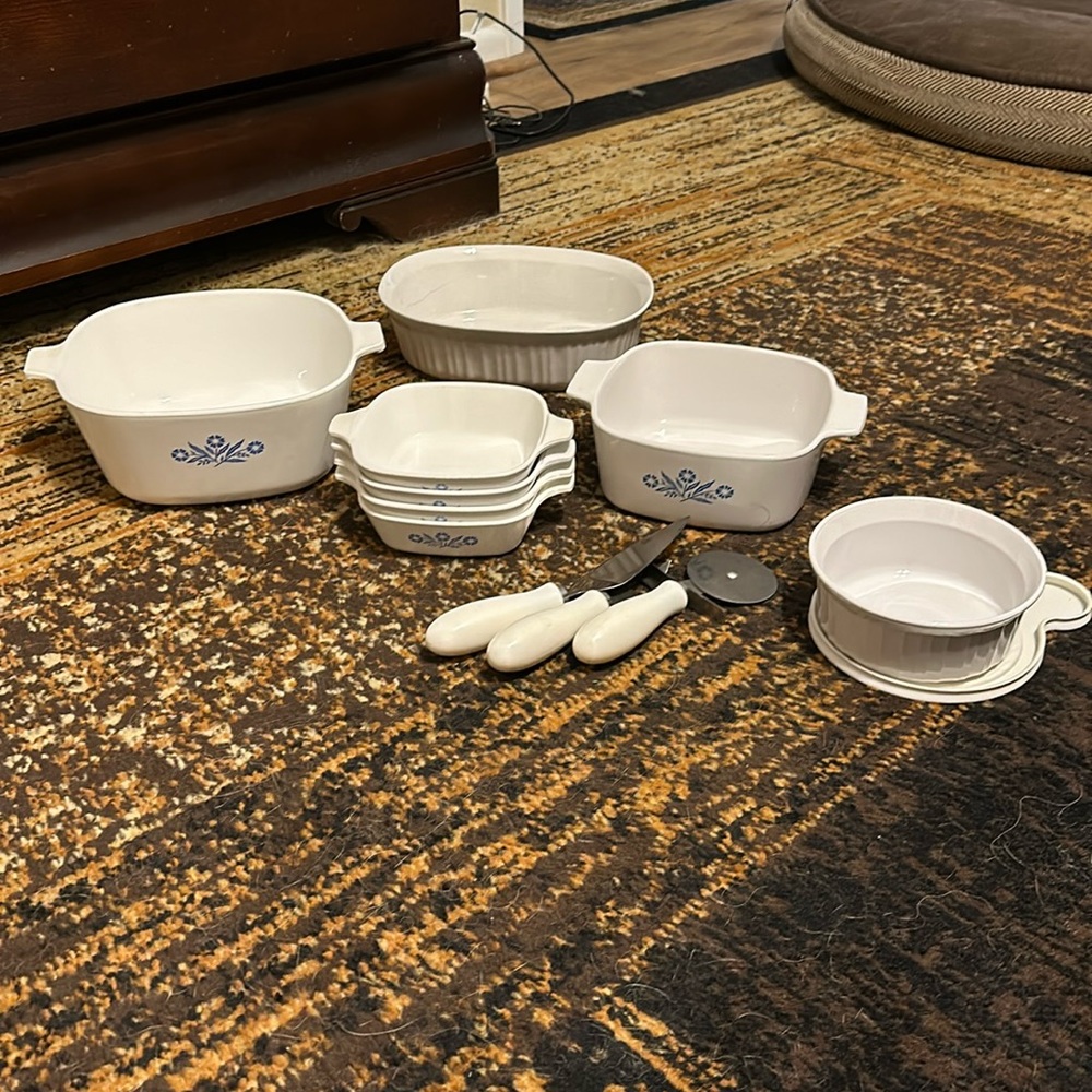 Corningware casserole dishes all sizes